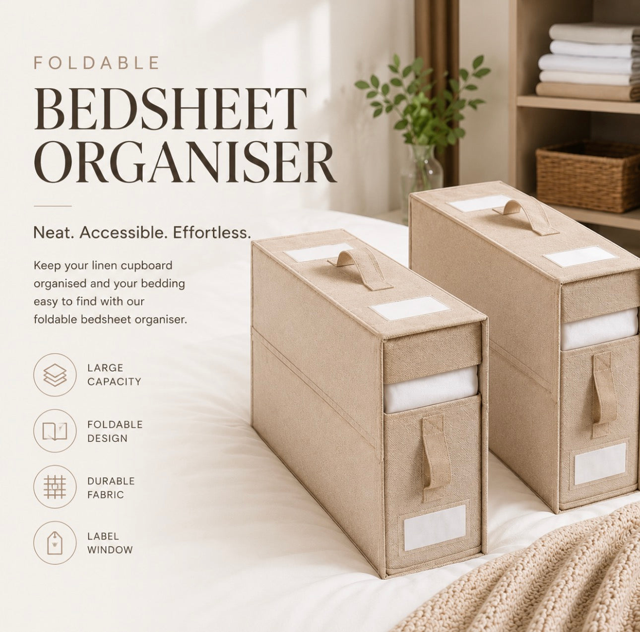 Foldable Bedsheet Organiser
